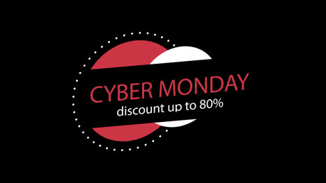 Cyber-Monday-sale-sign-banner-for-promo-video.-Sale-badge.up-to-80-percent-off-Special-offer-discount-tags-with-Alpha-Channel-transparent-background.